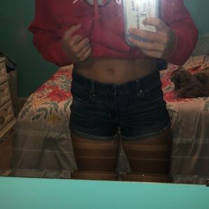 American Eagle dark wash regular jean shorts